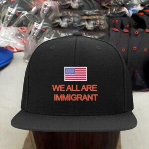 WE ALL ARE IMMIGRANT MEN'S CAP
